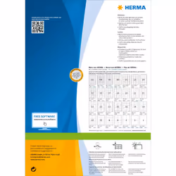HERMA 4635 etichetta autoadesiva Rettangolo Permanente Bianco 2400 pz
