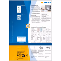 HERMA 4664 etichetta per stampante Bianco Etichetta per stampante autoadesiva