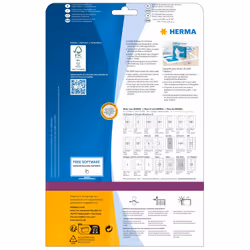 HERMA 5037 etichetta per stampante Bianco Etichetta per stampante non adesiva