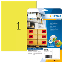 HERMA 5148 etichetta autoadesiva Rettangolo Permanente Giallo 20 pz