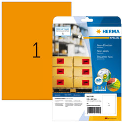 HERMA 5149 etichetta autoadesiva Rettangolo Permanente Arancione 20 pz
