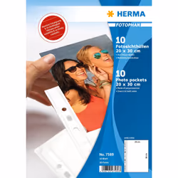 HERMA 7589, Trasparente, Bianco, Polipropilene (PP), Ritratto, 200 mm, 300 mm, 10 pz