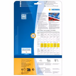 HERMA 8032 etichetta per stampante Giallo Etichetta per stampante autoadesiva