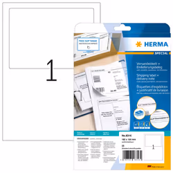 HERMA 8316, Bianco, Carta, Laser/Inkjet, Opaco, Permanente, Rettangolo con angoli arrotondati