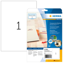 HERMA 8964 etichetta per stampante Trasparente Etichetta per stampante autoadesiva