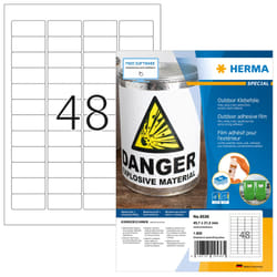 HERMA 9536 etichetta autoadesiva Rettangolo Bianco 1920 pz