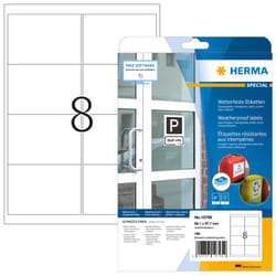HERMA 10795 etichetta autoadesiva Rettangolo con angoli arrotondati Permanente Bianco 160 pz