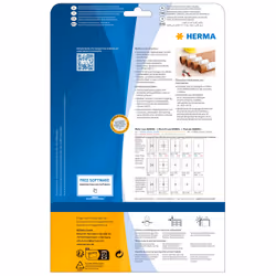 HERMA 10795 etichetta autoadesiva Rettangolo con angoli arrotondati Permanente Bianco 160 pz