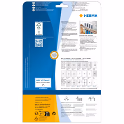 HERMA 10901 etichetta per stampante Bianco Etichetta per stampante autoadesiva