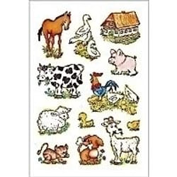 HERMA DECOR stickers farm animals 3 sheets etichetta autoadesiva