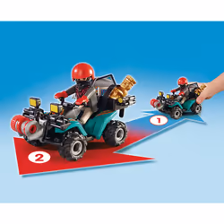 Playmobil City Action Quad del bandito