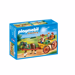 Playmobil Horse-Drawn Wagon, Azione/Avventura, 4 anno/i, Multicolore, Plastica
