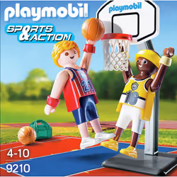 Playmobil 9210 Joueurs de Basket-Ball avec Panier
