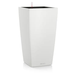 Lechuza - Vaso da interno e esterno cubico Color 22 cm - Bianco - Bianco