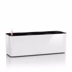 LECHUZA CUBE, Vaso a cubo, Libera installazione, Polipropilene (PP), Bianco, Rettangolo, Interno