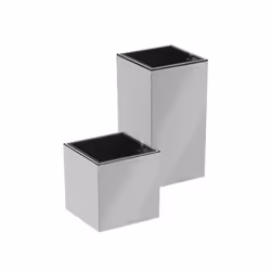 LECHUZA CANTO Premium 40 LED high, Argento, 400 mm, 400 mm, 760 mm, 11 kg, 1 pz