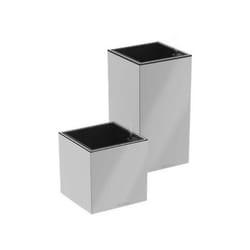 LECHUZA CANTO Premium 40 LED high Argento 1 pz
