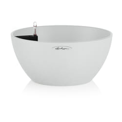 Vaso da interno e esterno CUBETO Stone 30 cm - Bianco Opaco