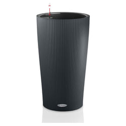 Lechuza - Vaso da interno e esterno cilindro Color 23 cm - Ardesia - Ardesia