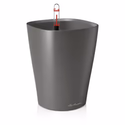 LECHUZA DELTINI, Vaso a cubo, Libera installazione, Polipropilene (PP), Metallico, Interno, Infrangibile, Resistente ai raggi ...