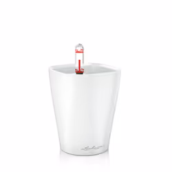 LECHUZA MINI-DELTINI, Vaso a cubo, Libera installazione, Polipropilene (PP), Bianco, Interno, Infrangibile, Resistente ai rag ...