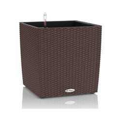 LECHUZA CUBE Cottage 40 All-in-One Set Interno/esterno Vaso a cubo Libera installazione Polipropilene (PP) Marrone