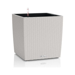 Vaso da interno e esterno cube Cottage 40 cm - Grigio Chiaro - Grigio Chiaro