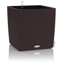 Vaso da interno e esterno CUBE Cottage 50 cm - Caffè