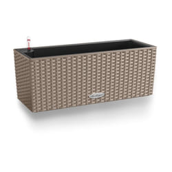 Lechuza - Vaso da interno e esterno balconera Cottage 50 cm - Marrone Sabbia - Marrone Sabbia