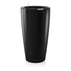 Vaso da interno e esterno rondo Premium Singoli 40 cm - Nero Lucido - Nero Lucido