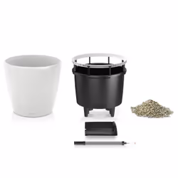 LECHUZA Classico LS 21 Interno Vaso a cubo Libera installazione Polipropilene (PP) Nero