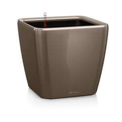 Lechuza - Vaso da interno e esterno quadro Premium ls 21 cm - Tortora Lucido - Tortora Lucido