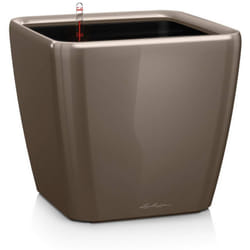 Vaso da interno e esterno quadro Premium ls 35 cm - Tortora Lucido - Tortora Lucido