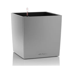 LECHUZA CUBE 50 Interno Vaso a cubo Libera installazione Polipropilene (PP) Argento