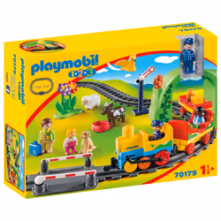 Playmobil 1.2.3 70179, Ferrovia e treno, 1,5 anno/i, Multicolore, Plastica