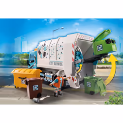 Playmobil City Life Camion smaltimento rifiuti con lampeggiante - Vista aggiuntiva 2