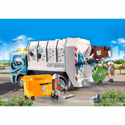 Playmobil City Life Camion smaltimento rifiuti con lampeggiante - Vista aggiuntiva 3