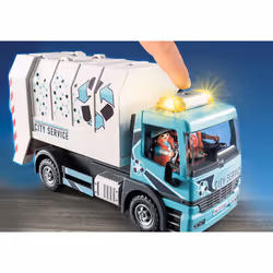 Playmobil City Life Camion smaltimento rifiuti con lampeggiante - Vista aggiuntiva 4