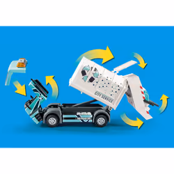 Playmobil City Life Camion smaltimento rifiuti con lampeggiante - Vista aggiuntiva 5