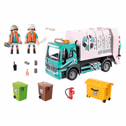 Playmobil City Life Camion smaltimento rifiuti con lampeggiante - Vista aggiuntiva 6