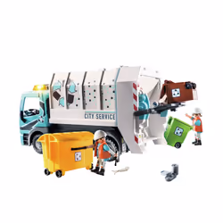 Playmobil City Life Camion smaltimento rifiuti con lampeggiante - Vista aggiuntiva 7