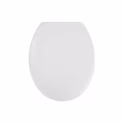 Dalla classica forma ovale, il sedile WC Vigone in materiale Duroplast di alta qualità di colore bianco, dona alla toilette u ...