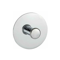 Gancio appendiabito da muro, gancio porta asciugamani per il bagno, montaggio a parete senza foratura Turbo-Loc®, Acciaio, ø 6 cm, lucido - Wenko