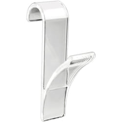 Gancio scaldasalviette trasparente set 2 pezzi - set 2 pezzi, Plastica, 2.5 x 10.5 x 7 cm, Trasparente - Wenko
