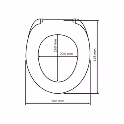 WENKO 152004100 sedile WC Coperchio rigido da WC MDF Bianco - Vista aggiuntiva 5