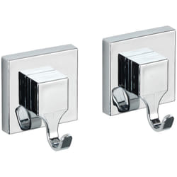 Wenko - Gancio da muro per asciugamani Quadro, Porta strofinacci da muro, Fissaggio Vacuum-Loc® senza foratura, riposizionabile e rimovibile senza