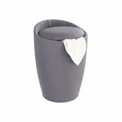 Il pregiato sgabello da bagno e portabiancheria Candy Grey è realizzato in solida plastica ABS. Grazie all'elegante rivestime ...