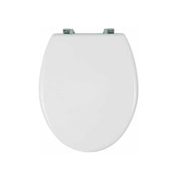 Copriwater Bali Bianco, copriwater con fissaggio in acciaio inossidabile, mdf, 35 x 42 cm, Bianco - Wenko