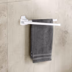 WENKO 17938100 Porta asciugamano Montabile a parete Bianco - Vista aggiuntiva 6