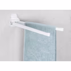 WENKO 17938100 Porta asciugamano Montabile a parete Bianco - Vista aggiuntiva 7